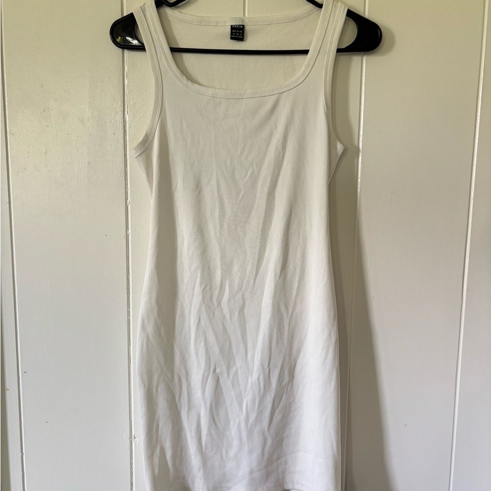 SHEIN Cream Ribbed Top